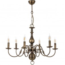 Φωτιστικό Κρεμαστό 6xE14 Μεταλλικό Οξυντέ 5309-6